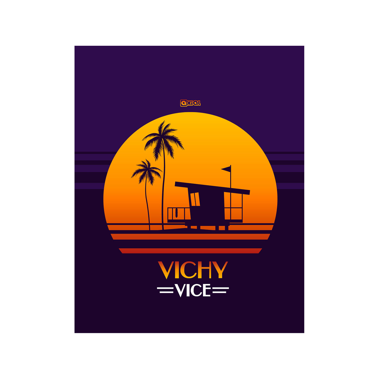 Affiche Vichy vice 40x50cm