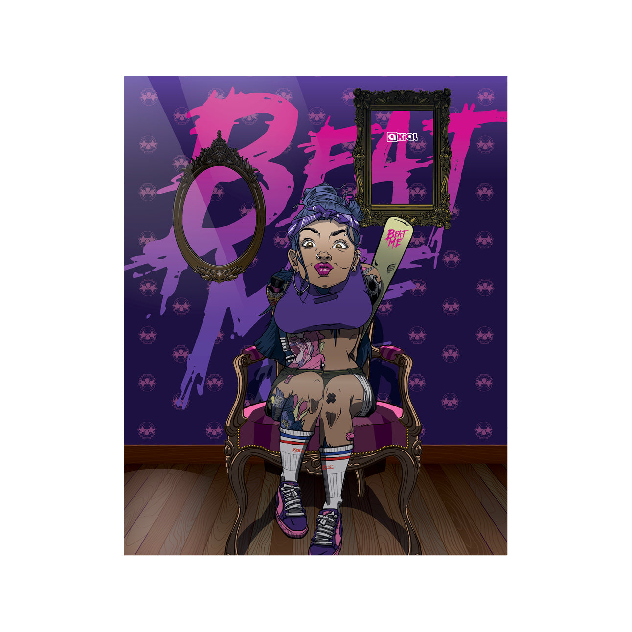 Affiche beat me 40x50cm