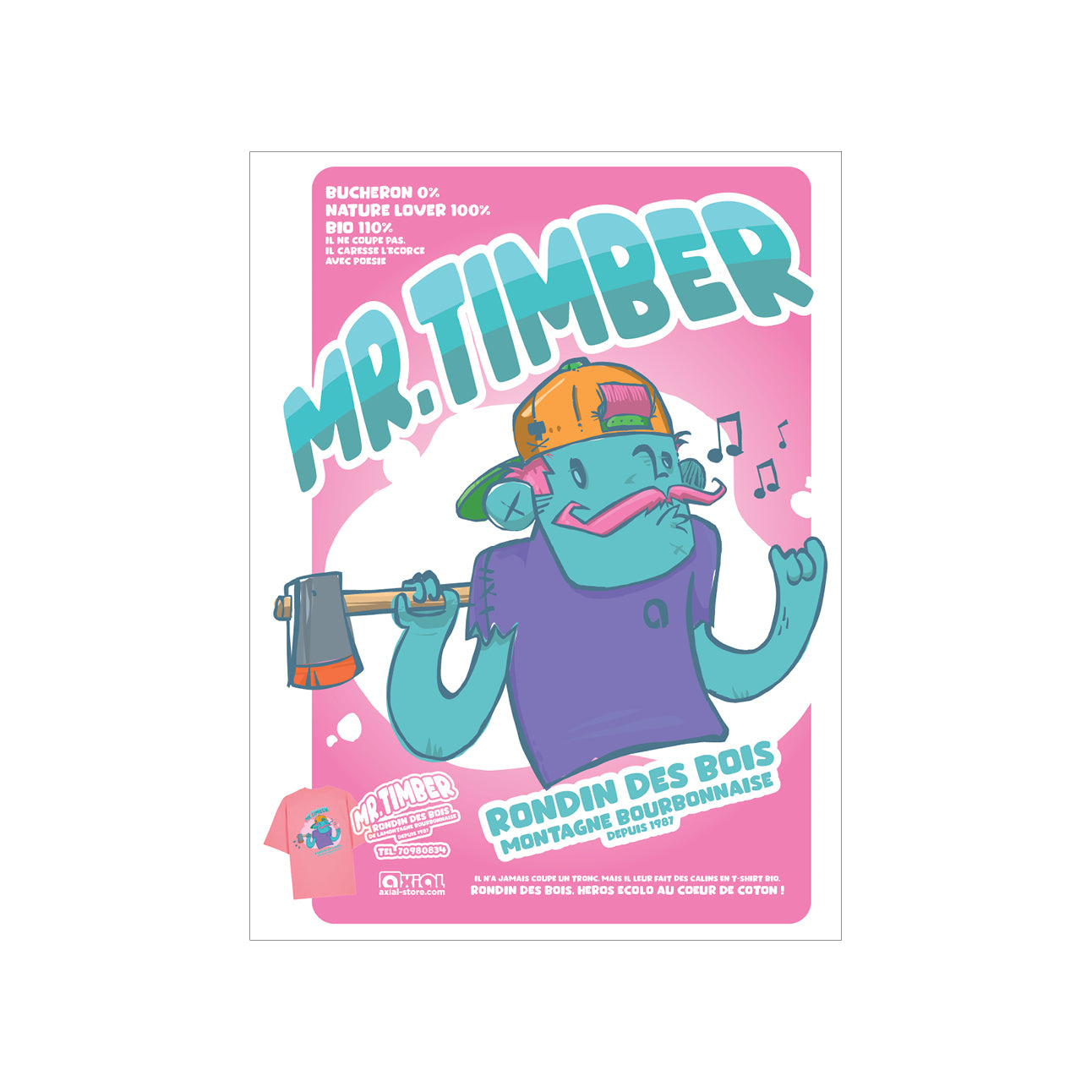 Affiche timber 30x40cm