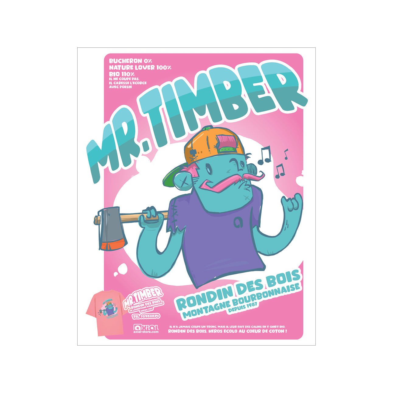 Affiche timber 40x50cm