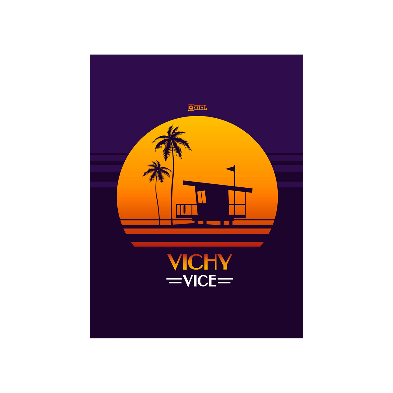 Affiche Vichy vice 30x40cm