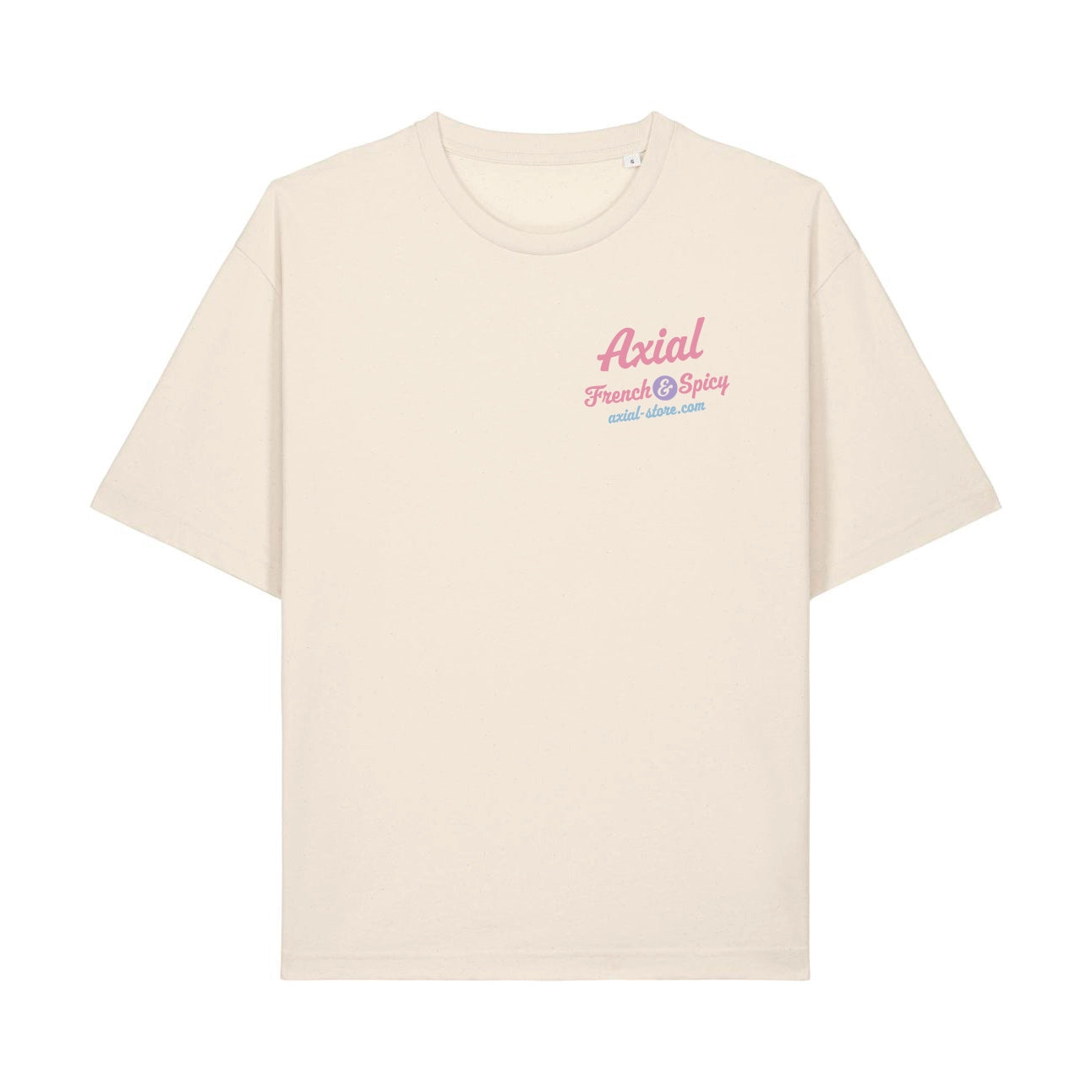 T-shirt Axial French Spicy cocktail natural boxy — Axial Store Vichy
