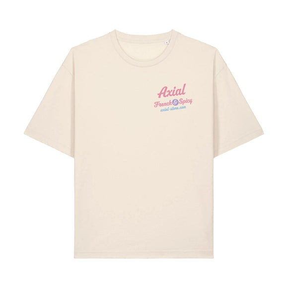 T-shirt Axial French Spicy cocktail natural boxy — Axial Store Vichy