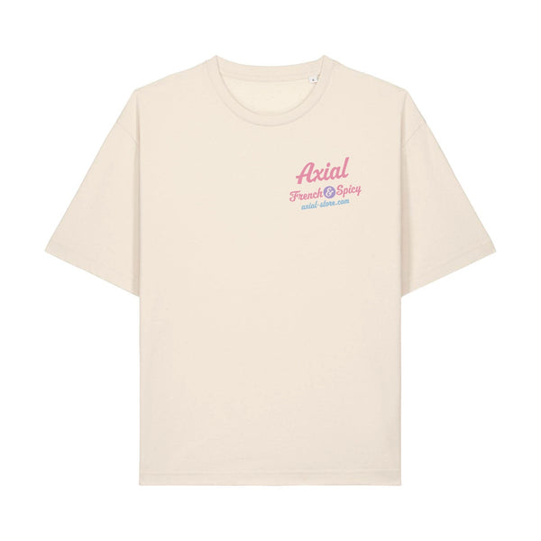 T-shirt Axial French Spicy cocktail natural boxy — Axial Store Vichy
