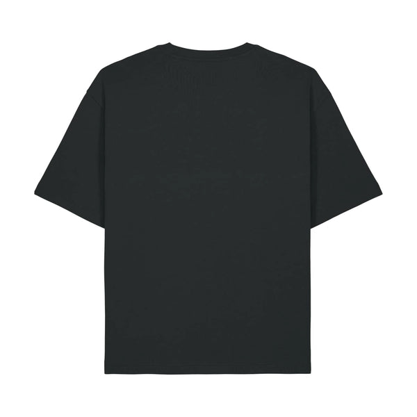 T-shirt Grunge Axial logo métal blanc sur noir boxy — Axial Store