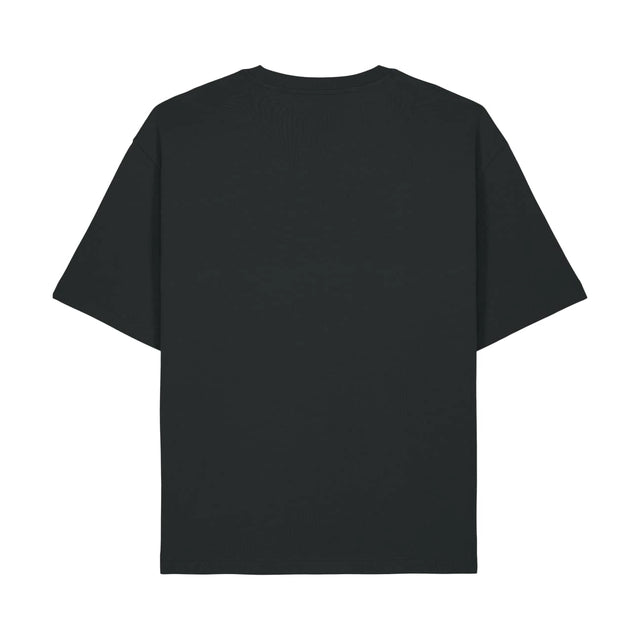 T-shirt Grunge Axial logo métal blanc sur noir boxy — Axial Store