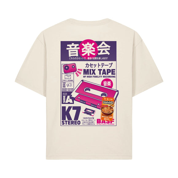 T-shirt K7 boxy culture cassette  — Axial Store Vichy