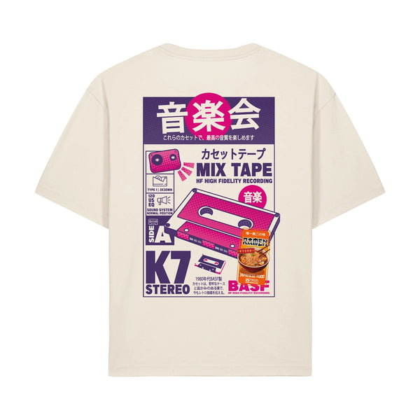 T-shirt K7 boxy culture cassette design DaDD — Axial Store Vichy