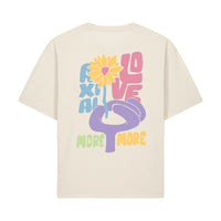 T-shirt Love boxy cœur dos coton natural bio — Axial Store Vichy