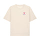 T-shirt Love boxy cœur dos coton natural bio — Axial Store Vichy