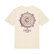 T-shirt Opéra Vichy mandala bordeaux natural coton bio — Axial Store
