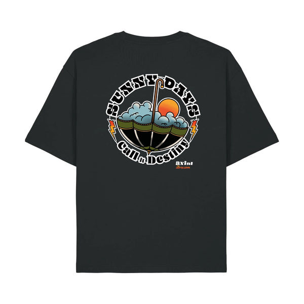 T-shirt Sunny Days Call it Destiny boxy noir — Axial Store