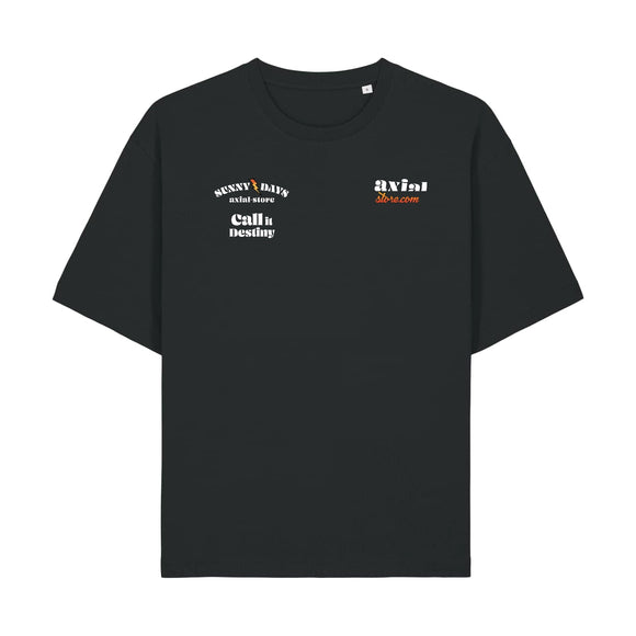 T-shirt Sunny Days Call it Destiny boxy noir — Axial Store