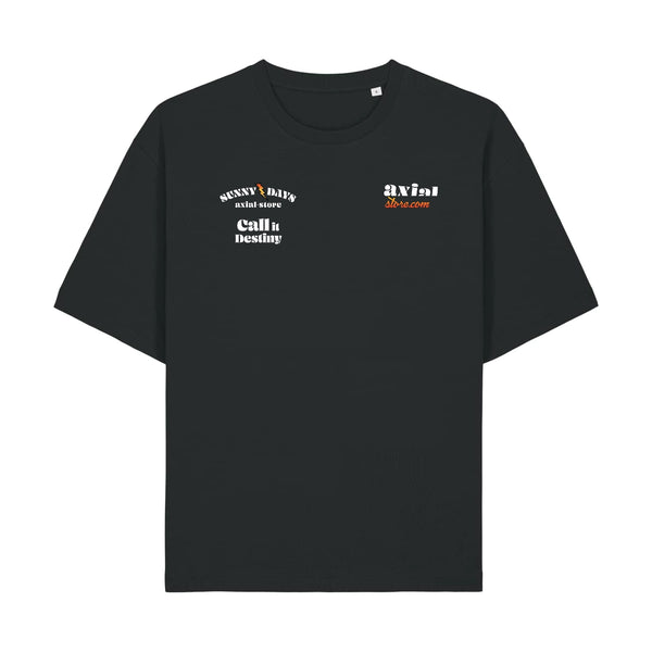 T-shirt Sunny Days Call it Destiny boxy noir — Axial Store