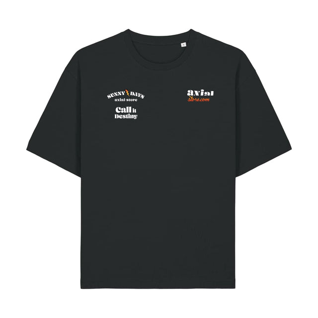 T-shirt Sunny Days Call it Destiny boxy noir — Axial Store