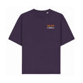 T-shirt Vichy Vice oversize violet coucher de soleil — Axial Store